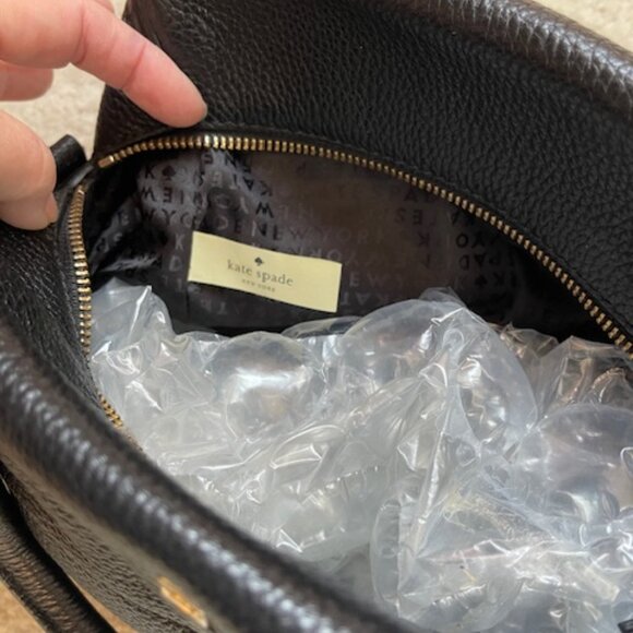Kate Spade New York Grant Park Shelby Black Handbag Purse, Black - Picture 6 of 6